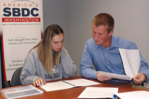 Savannah Kneeland-Salem and Ian Fisher, SBDC interns